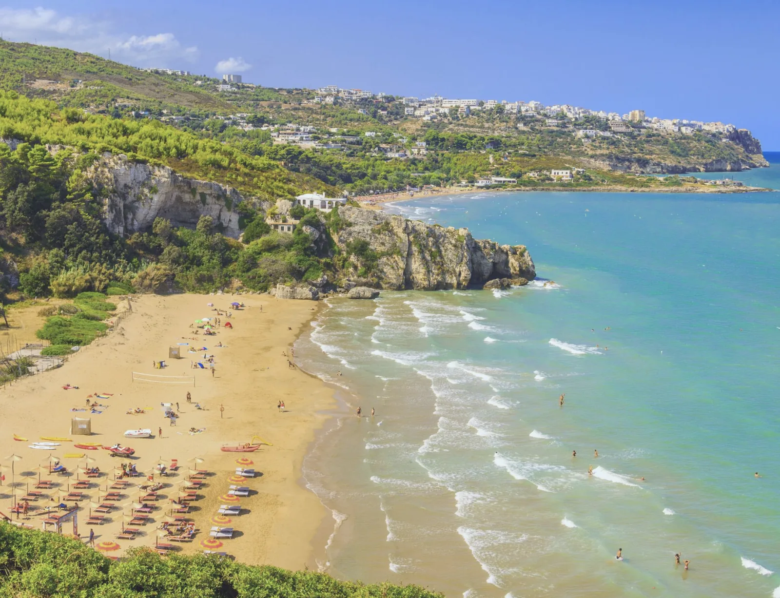 Der Strand von Zaiana im Gargano